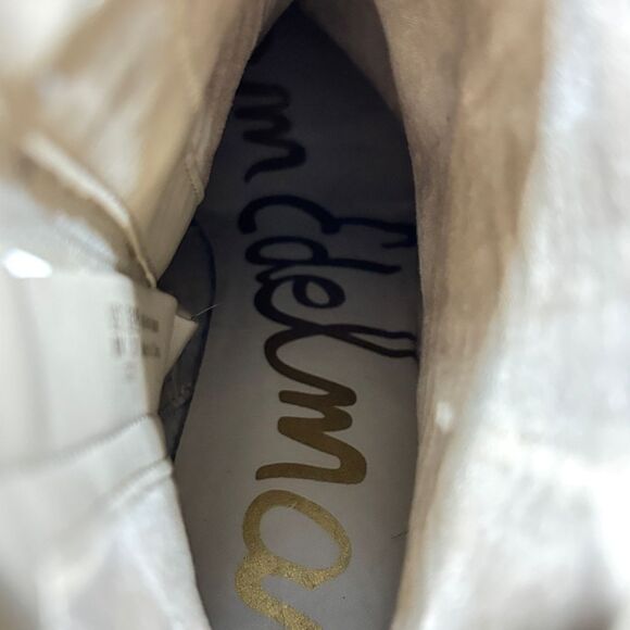 Sam Edelman | Women’s Block Heels Snakeskin Square Toe CODIE Boots Size 8 - Picture 14 of 17